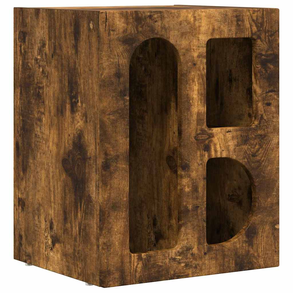 Bedside Table 2 pcs Smoked Oak 40 x 35 x 50 cm Engineered Wood