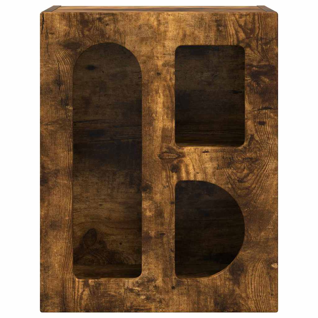 Bedside Table 2 pcs Smoked Oak 40 x 35 x 50 cm Engineered Wood