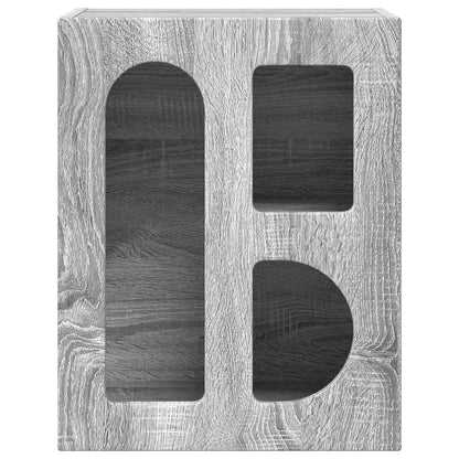 Bedside Table 2 pcs Grey Sonoma 40 x 35 x 50 cm Engineered Wood