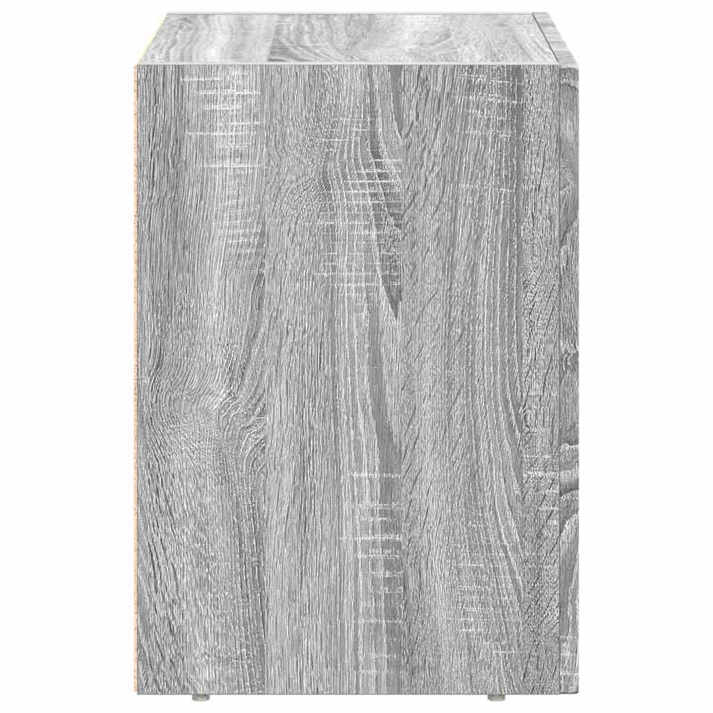Bedside Table 2 pcs Grey Sonoma 40 x 35 x 50 cm Engineered Wood