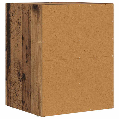 Bedside Table Old Wood 40 x 35 x 50 cm Engineered Wood