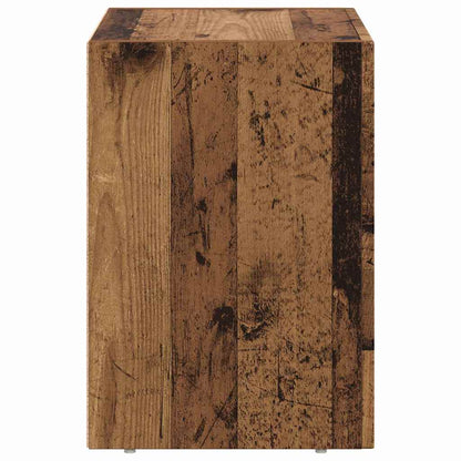 Bedside Table ELST 2 pcs Old Wood 40 x 35 x 50 cm