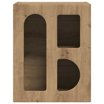 Bedside Table 2 pcs Artisan Oak 40 x 35 x 50 cm Engineered Wood