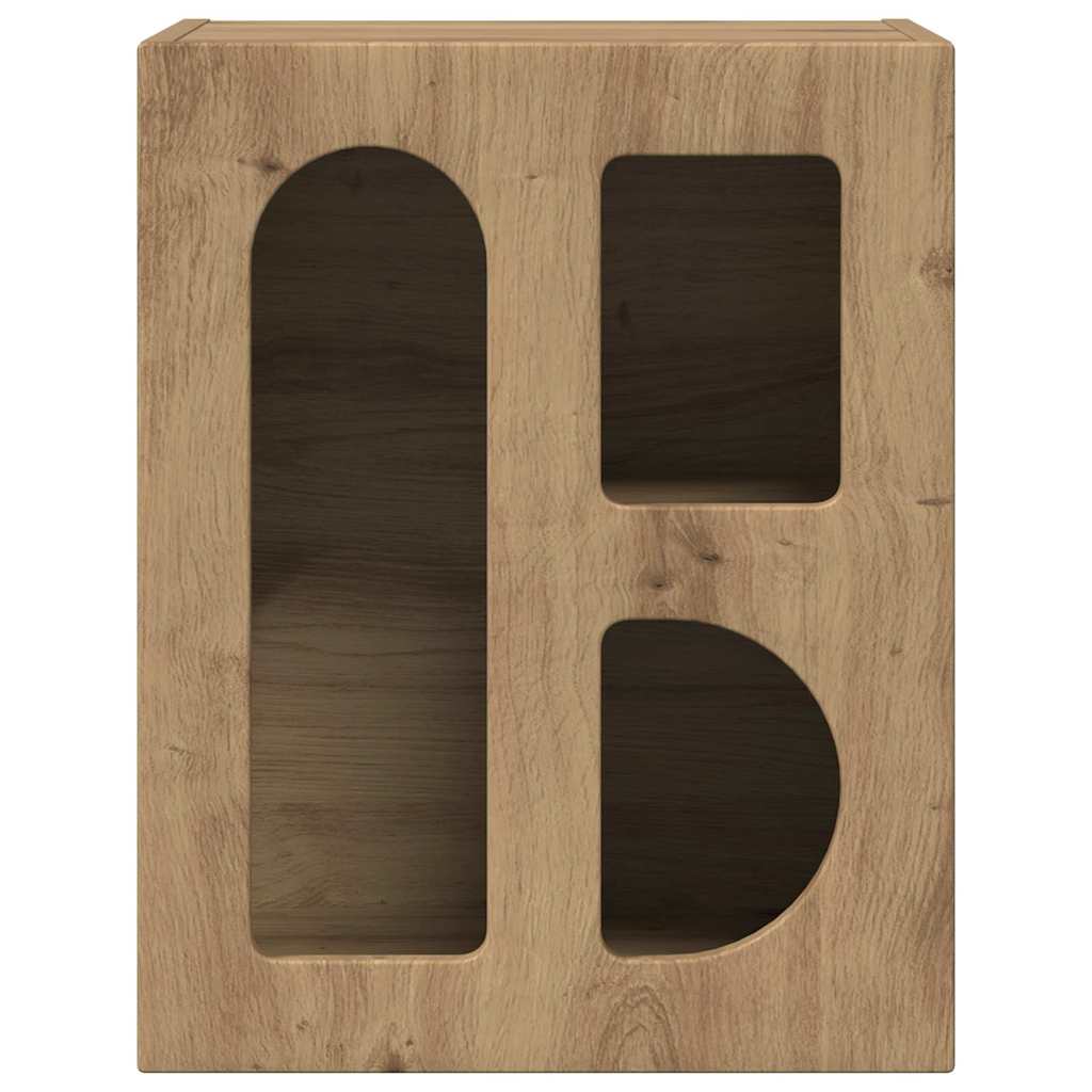 Bedside Table ELST 2 pcs Artisan Oak 40 x 35 x 50 cm