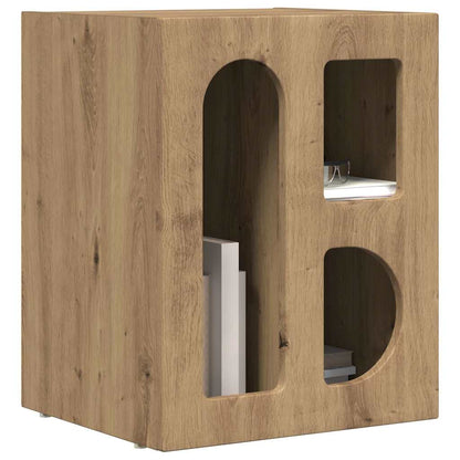 Bedside Table ELST 2 pcs Artisan Oak 40 x 35 x 50 cm