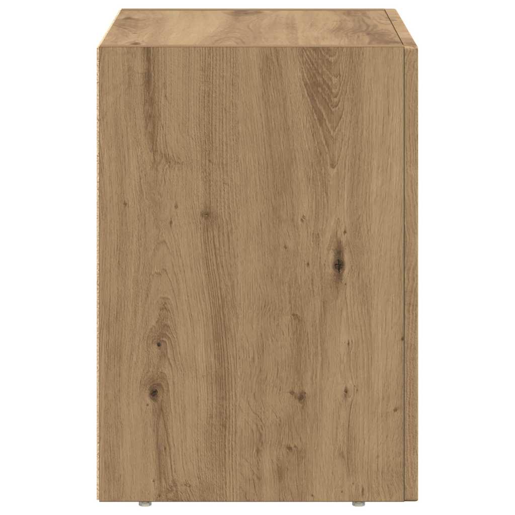 Bedside Table ELST 2 pcs Artisan Oak 40 x 35 x 50 cm