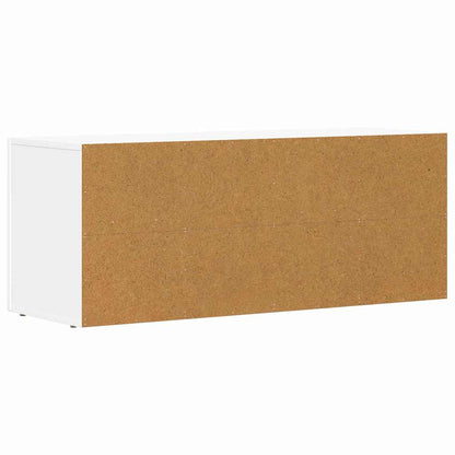 TV Cabinet ELST 100 x 35 x 40 cm White Engineered Wood