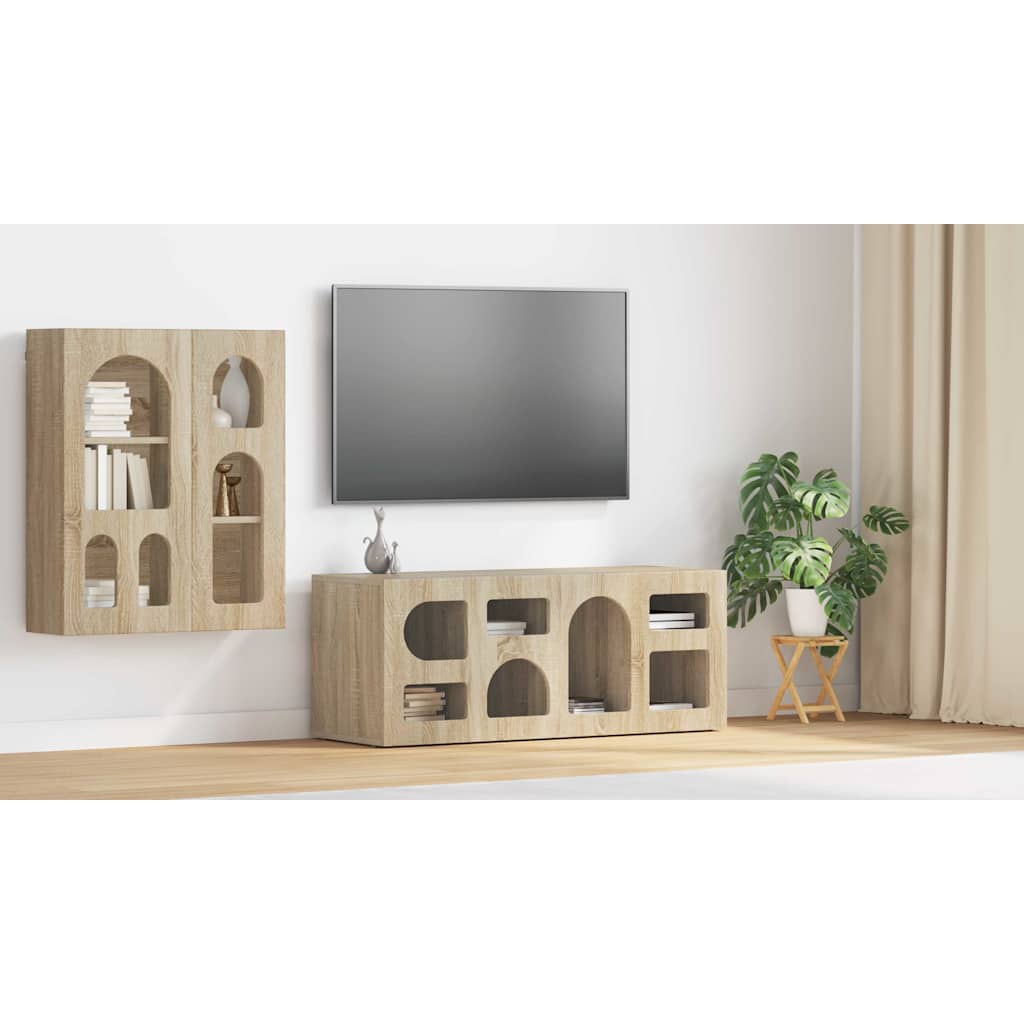 TV Cabinet Sonoma Oak 100 x 35 x 40 cm Engineered Wood