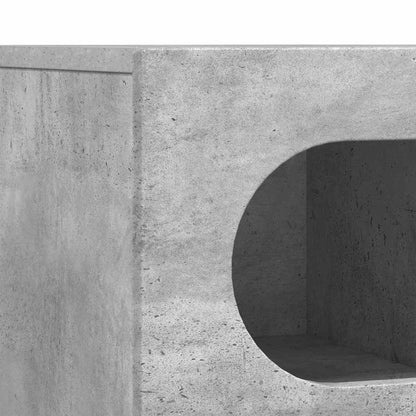 TV Cabinet ELST 100 x 35 x 40 cm Concrete Grey Engineered Wood