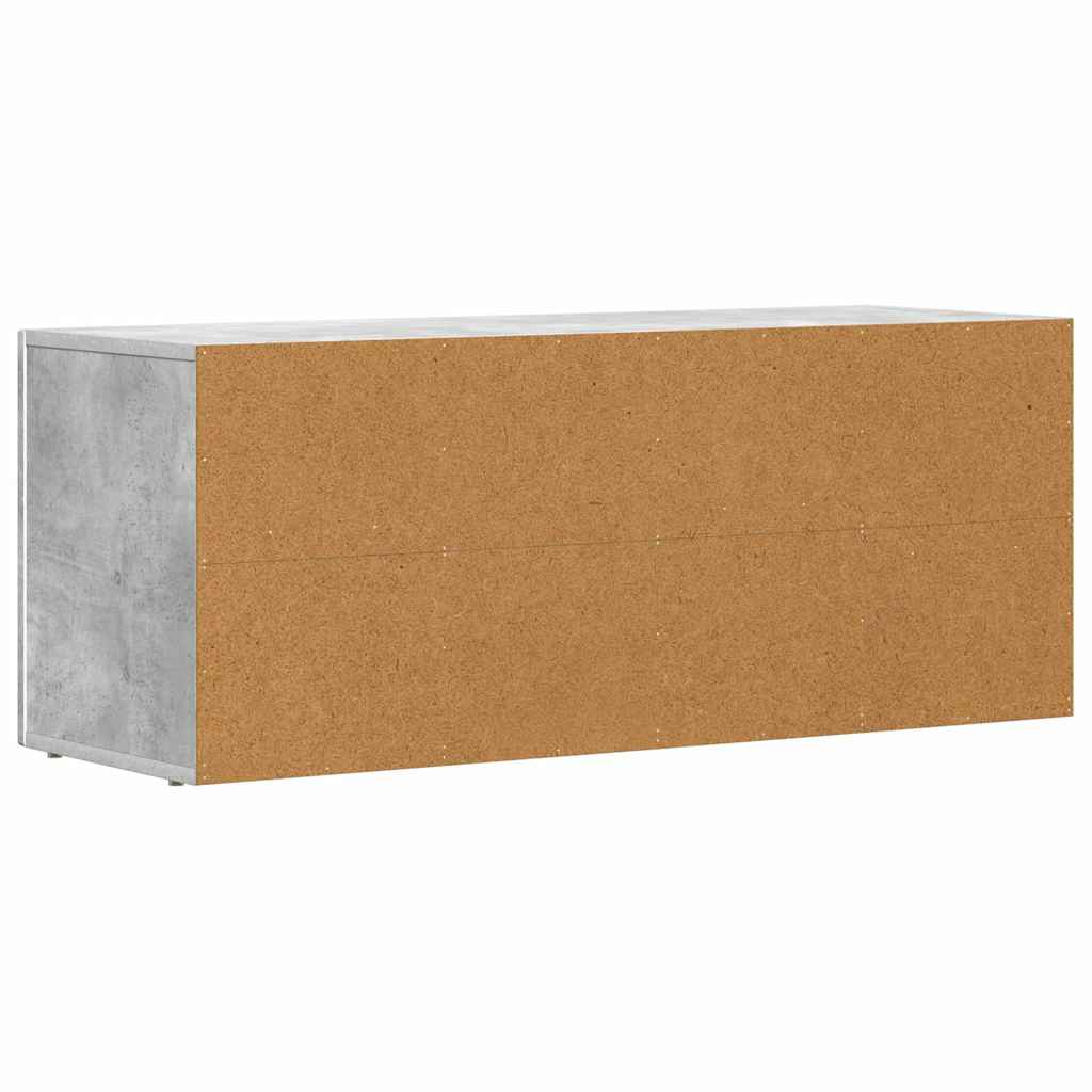 TV Cabinet ELST 100 x 35 x 40 cm Concrete Grey Engineered Wood