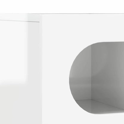 TV Cabinet ELST 100 x 35 x 40 cm High Gloss White
