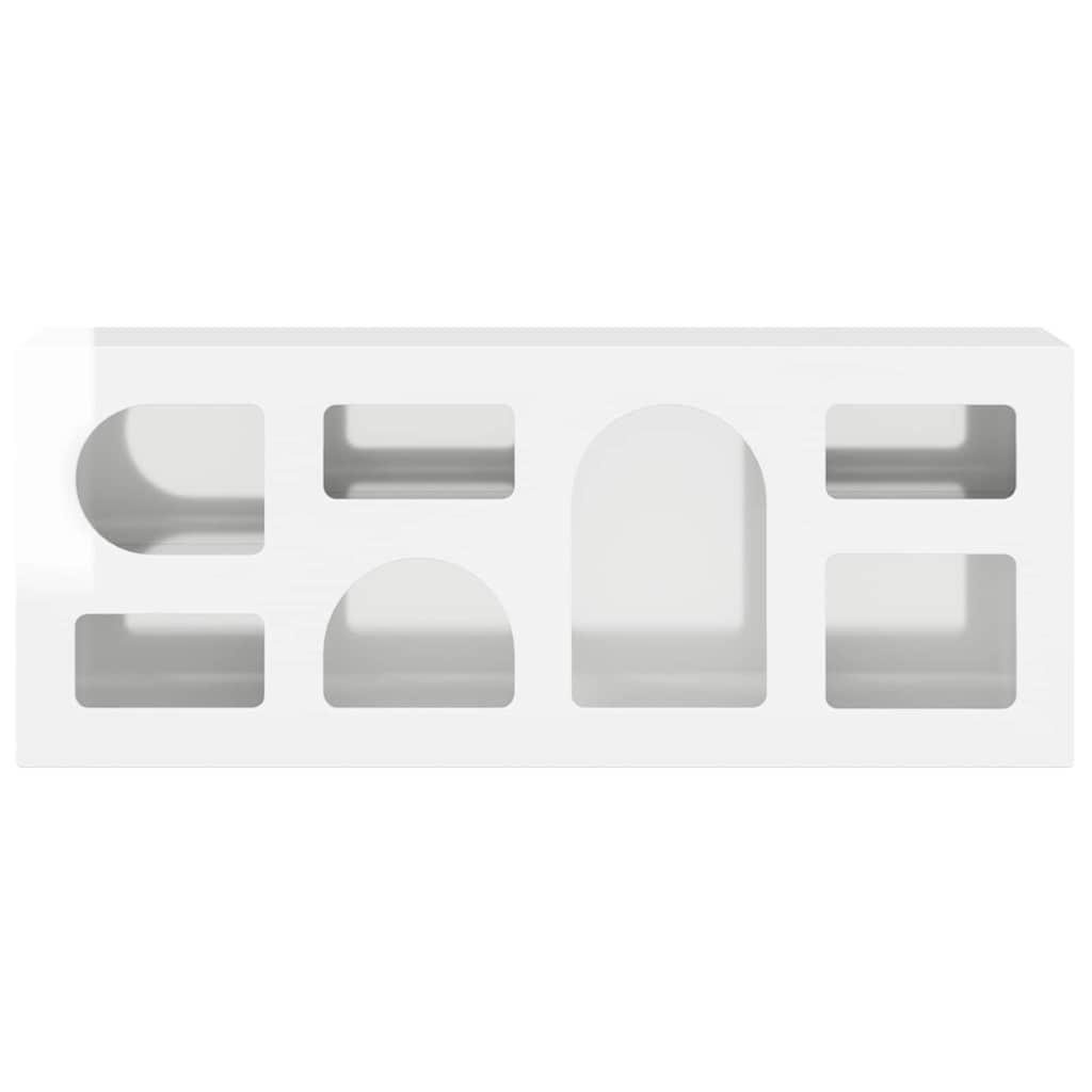 TV Cabinet ELST 100 x 35 x 40 cm High Gloss White
