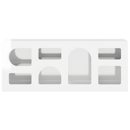 TV Cabinet ELST 100 x 35 x 40 cm High Gloss White