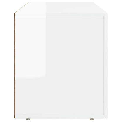 TV Cabinet ELST 100 x 35 x 40 cm High Gloss White