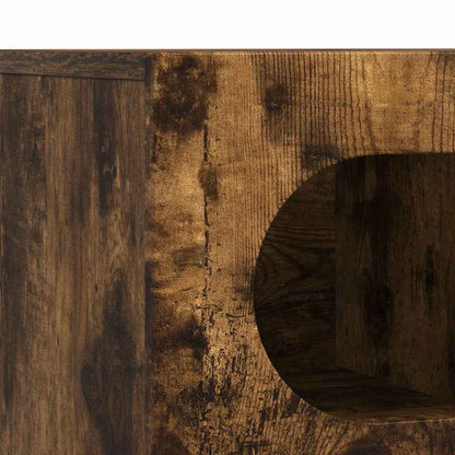 TV Cabinet ELST 100 x 35 x 40 cm Smoked Oak Engineered Wood