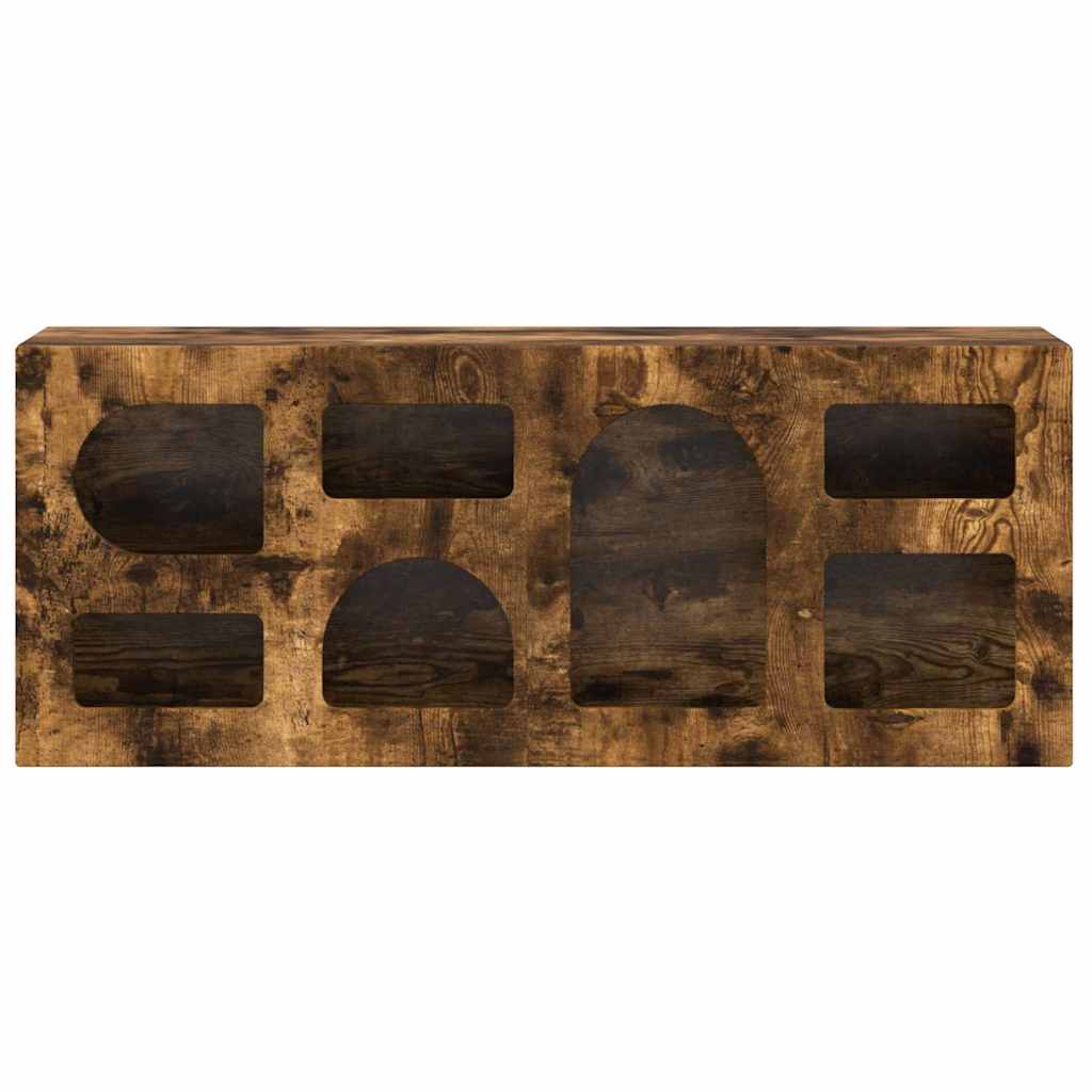 TV Cabinet Smoked Oak 100 x 35 x 40 cm Engineered Wood