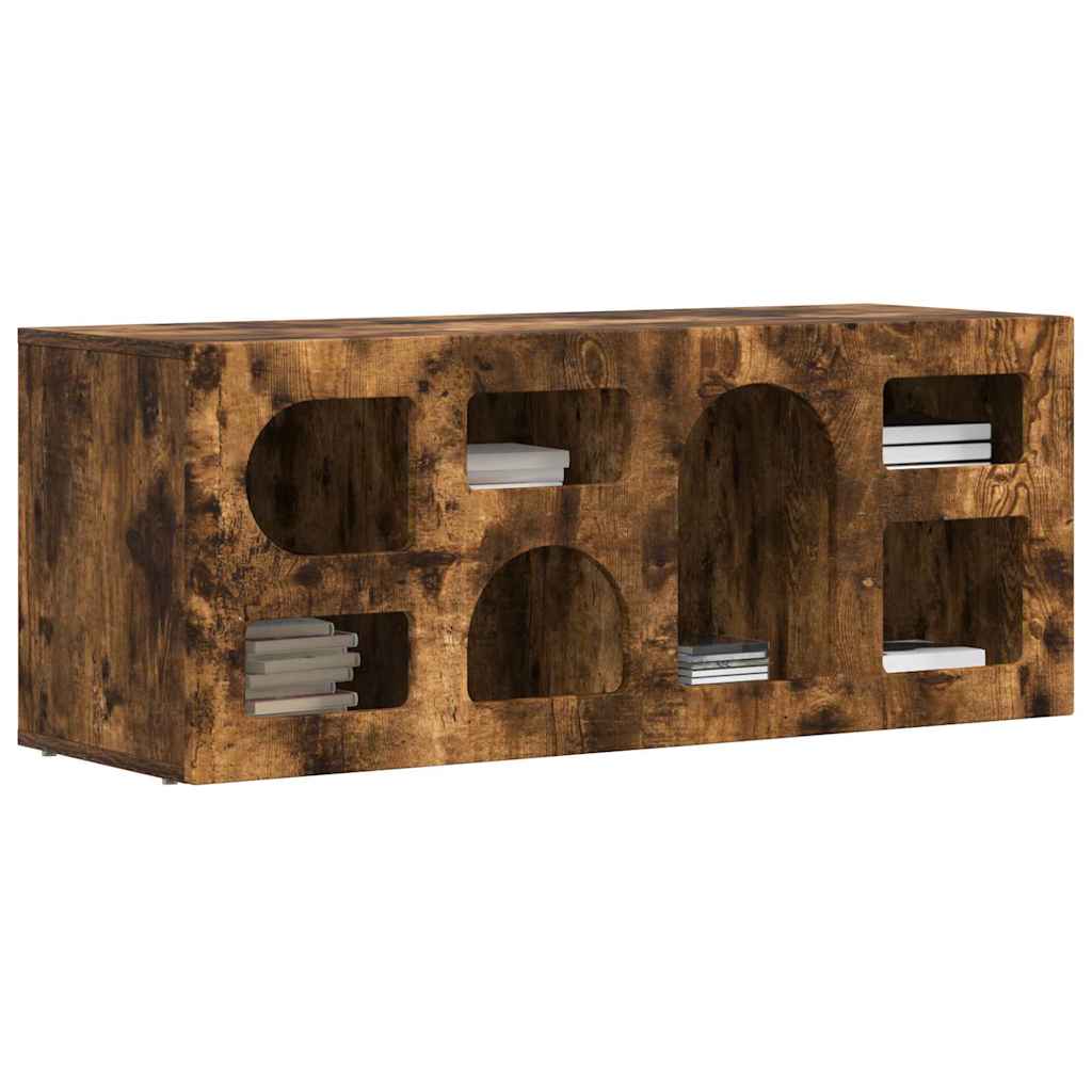 TV Cabinet Smoked Oak 100 x 35 x 40 cm Engineered Wood