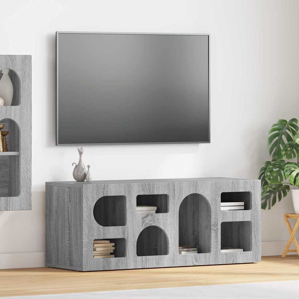 TV Cabinet Grey Sonoma 100 x 35 x 40 cm Engineered Wood