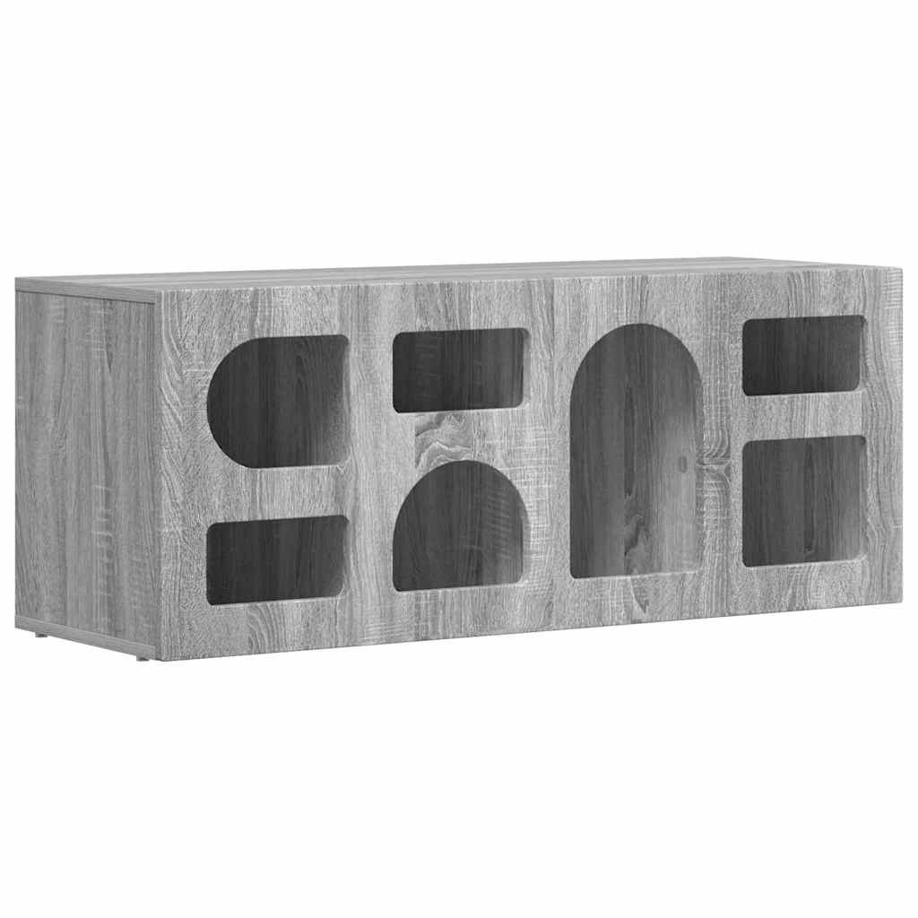 TV Cabinet ELST 100 x 35 x 40 cm Grey Sonoma Engineered Wood