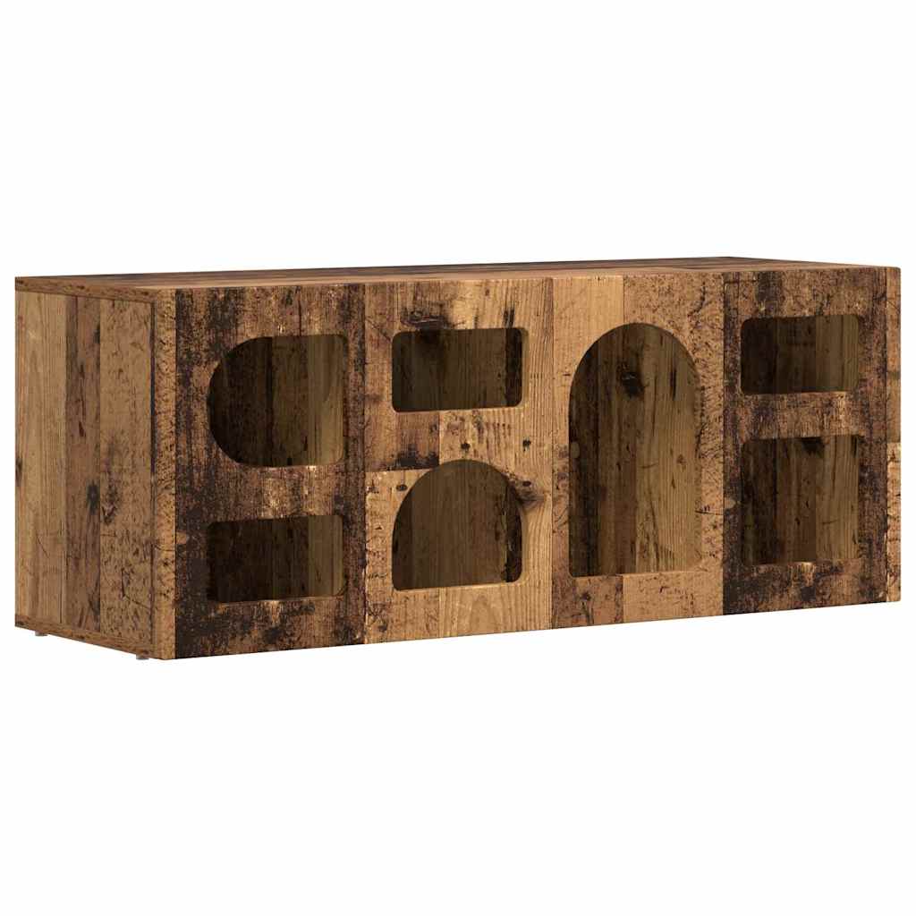 TV Cabinet ELST 100 x 35 x 40 cm Old Wood Engineered Wood