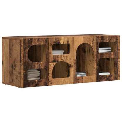 TV Cabinet ELST 100 x 35 x 40 cm Old Wood Engineered Wood