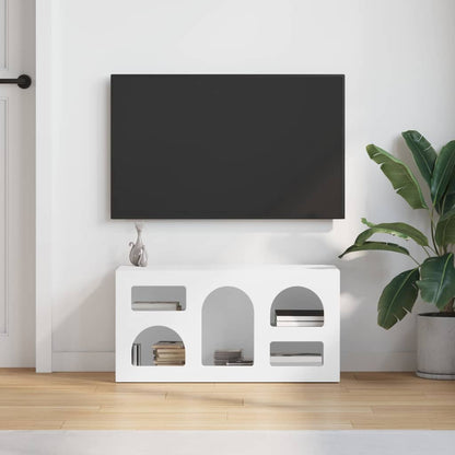 TV Cabinet White 80 x 35 x 40 cm Engineered Wood