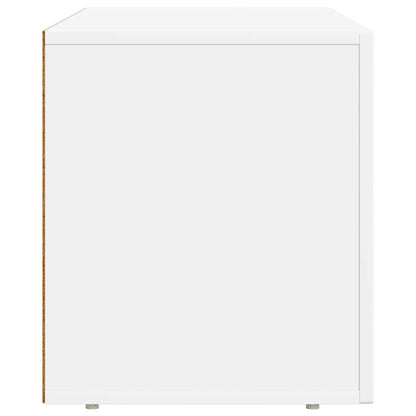 TV Cabinet ELST 80 x 35 x 40 cm White Engineered Wood