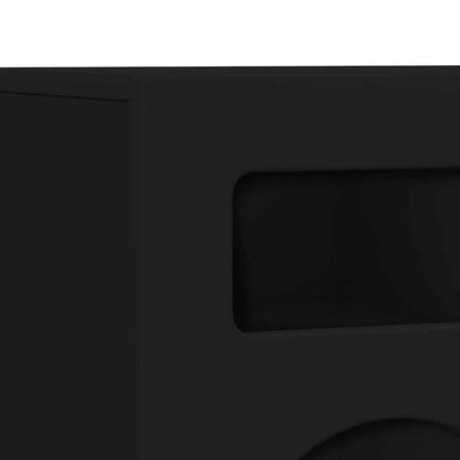 TV Cabinet Black 80 x 35 x 40 cm Engineered Wood