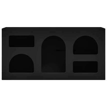 TV Cabinet ELST 80 x 35 x 40 cm Black Engineered Wood