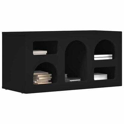 TV Cabinet Black 80 x 35 x 40 cm Engineered Wood