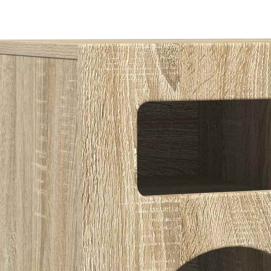 TV Cabinet Sonoma Oak 80 x 35 x 40 cm Engineered Wood