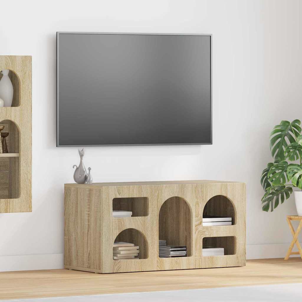TV Cabinet Sonoma Oak 80 x 35 x 40 cm Engineered Wood