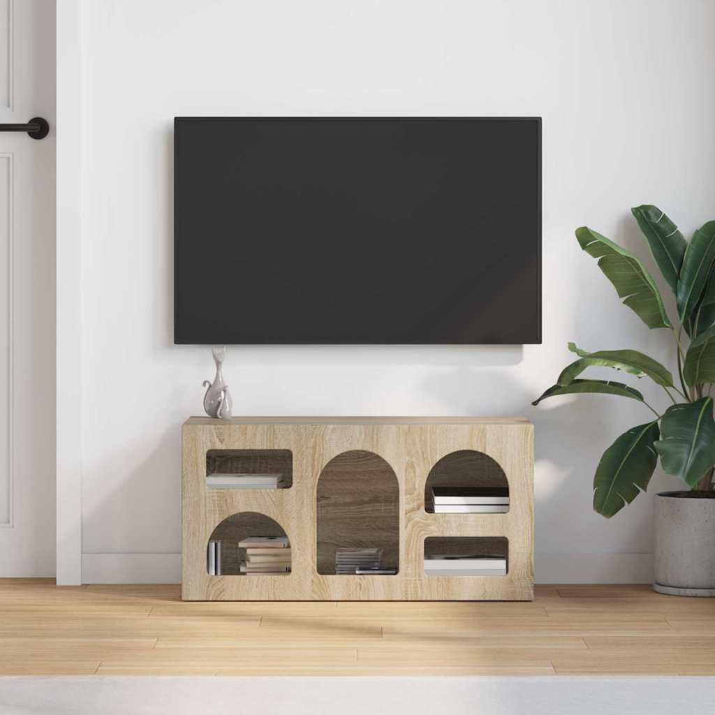 TV Cabinet Sonoma Oak 80 x 35 x 40 cm Engineered Wood