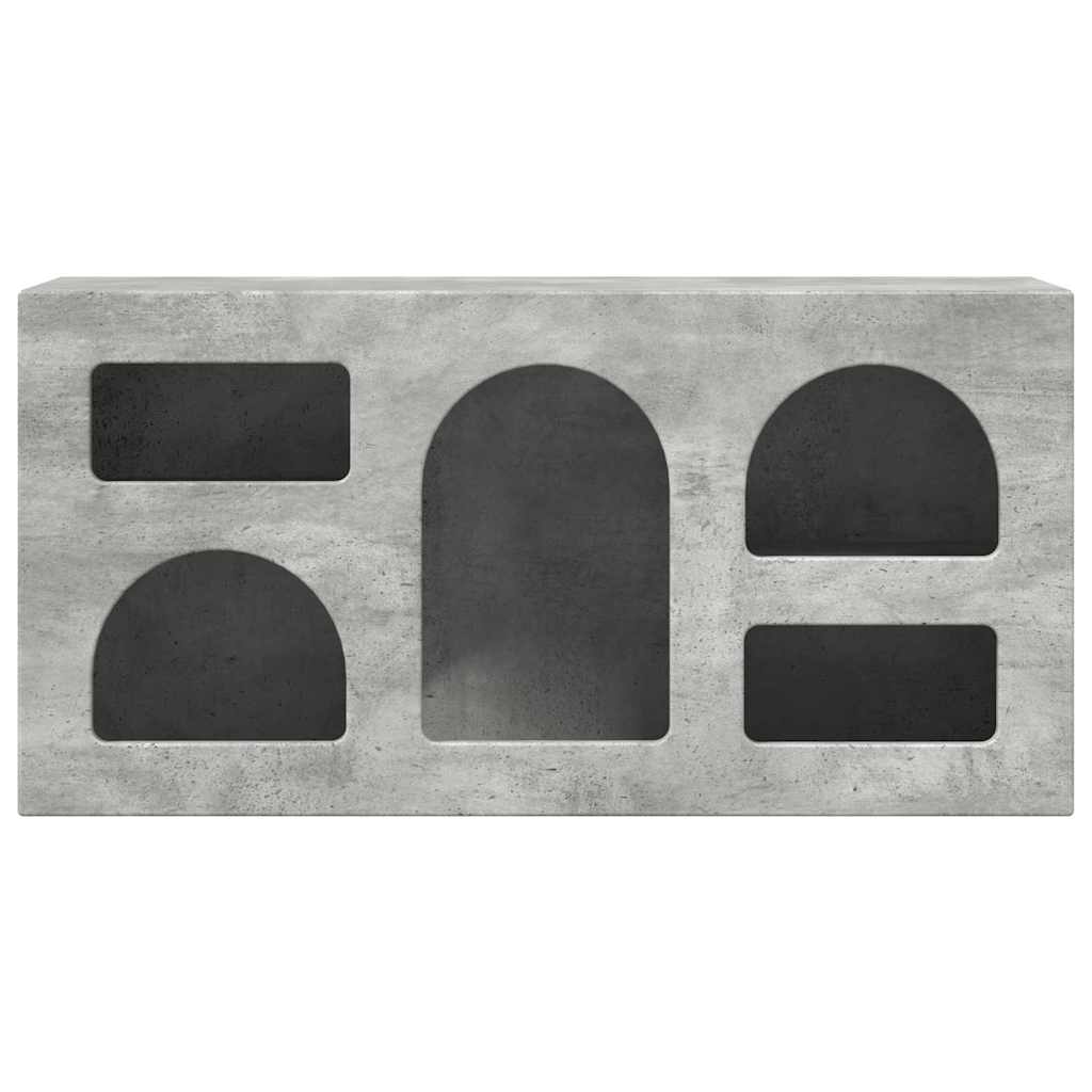 TV Cabinet ELST 80 x 35 x 40 cm Concrete Grey Engineered Wood