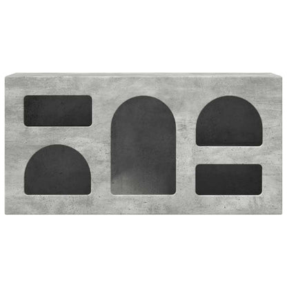 TV Cabinet ELST 80 x 35 x 40 cm Concrete Grey Engineered Wood