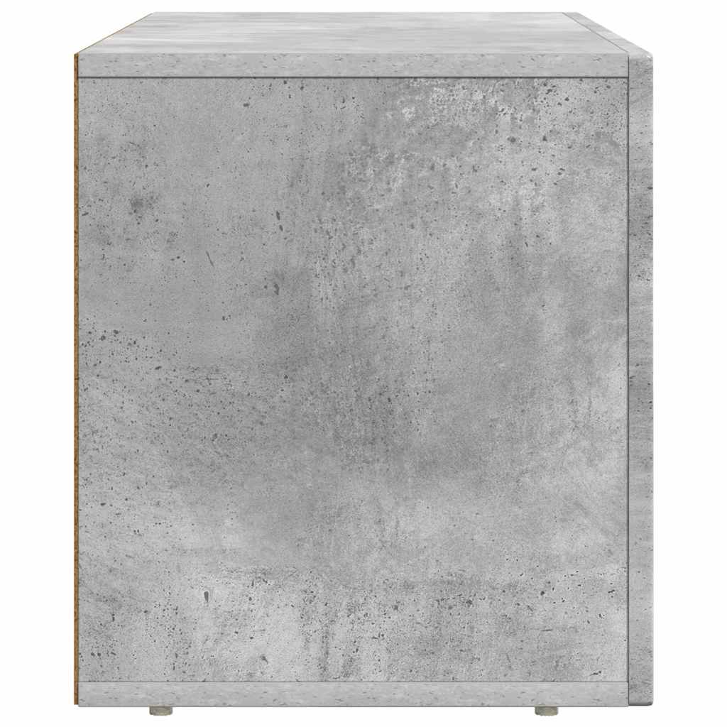 TV Cabinet ELST 80 x 35 x 40 cm Concrete Grey Engineered Wood