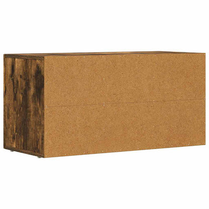 TV Cabinet Smoked Oak 80 x 35 x 40 cm Engineered Wood