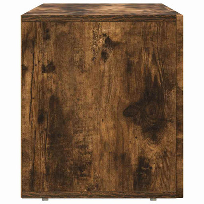 TV Cabinet ELST 80 x 35 x 40 cm Smoked Oak Engineered Wood