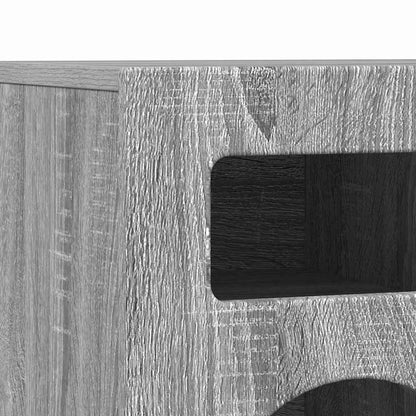 TV Cabinet ELST 80 x 35 x 40 cm Grey Sonoma Engineered Wood