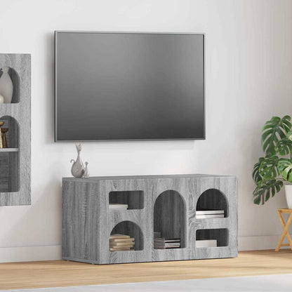 TV Cabinet ELST 80 x 35 x 40 cm Grey Sonoma Engineered Wood