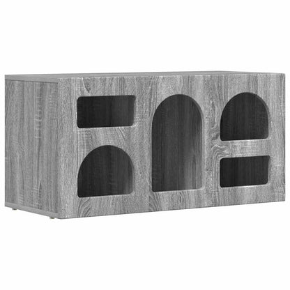 TV Cabinet ELST 80 x 35 x 40 cm Grey Sonoma Engineered Wood