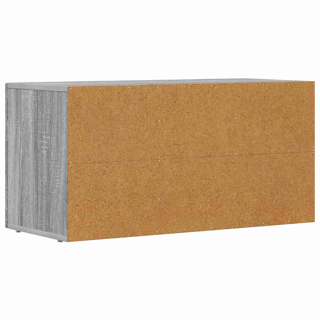 TV Cabinet ELST 80 x 35 x 40 cm Grey Sonoma Engineered Wood