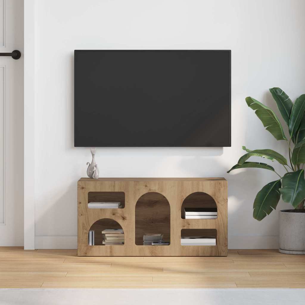 TV Cabinet Artisan Oak 80 x 35 x 40 cm Engineered Wood