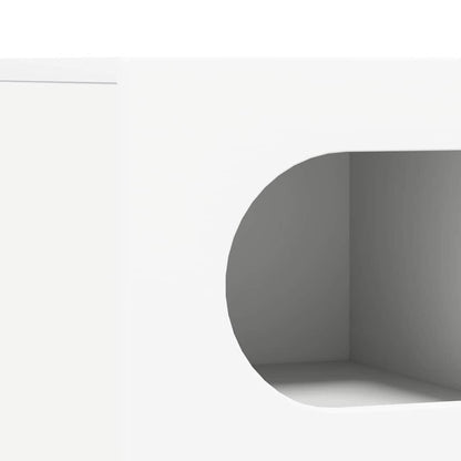TV Cabinet ELST 60 x 35 x 40 cm White Engineered Wood