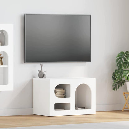 TV Cabinet ELST 60 x 35 x 40 cm White Engineered Wood