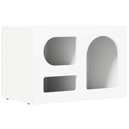 TV Cabinet ELST 60 x 35 x 40 cm White Engineered Wood