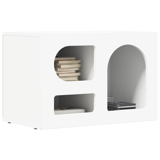 TV Cabinet ELST 60 x 35 x 40 cm White Engineered Wood