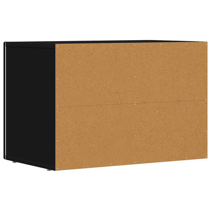 TV Cabinet ELST 60 x 35 x 40 cm Black Engineered Wood