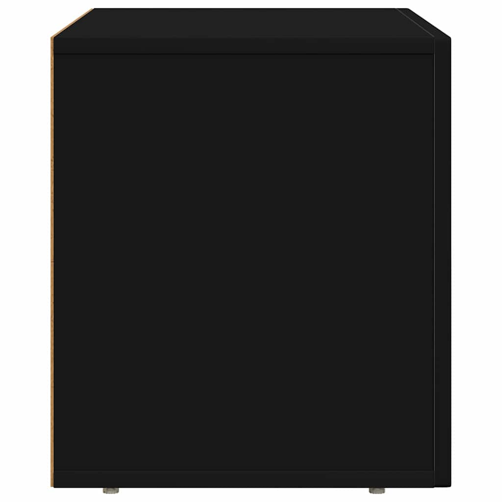 TV Cabinet ELST 60 x 35 x 40 cm Black Engineered Wood