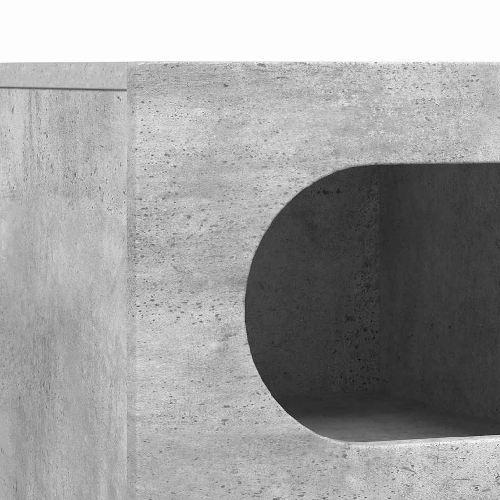 TV Cabinet ELST 60 x 35 x 40 cm Concrete Grey Engineered Wood